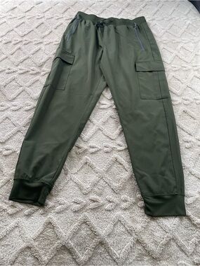 Libin  Olive Cargo Jogger Pants - Size Medium